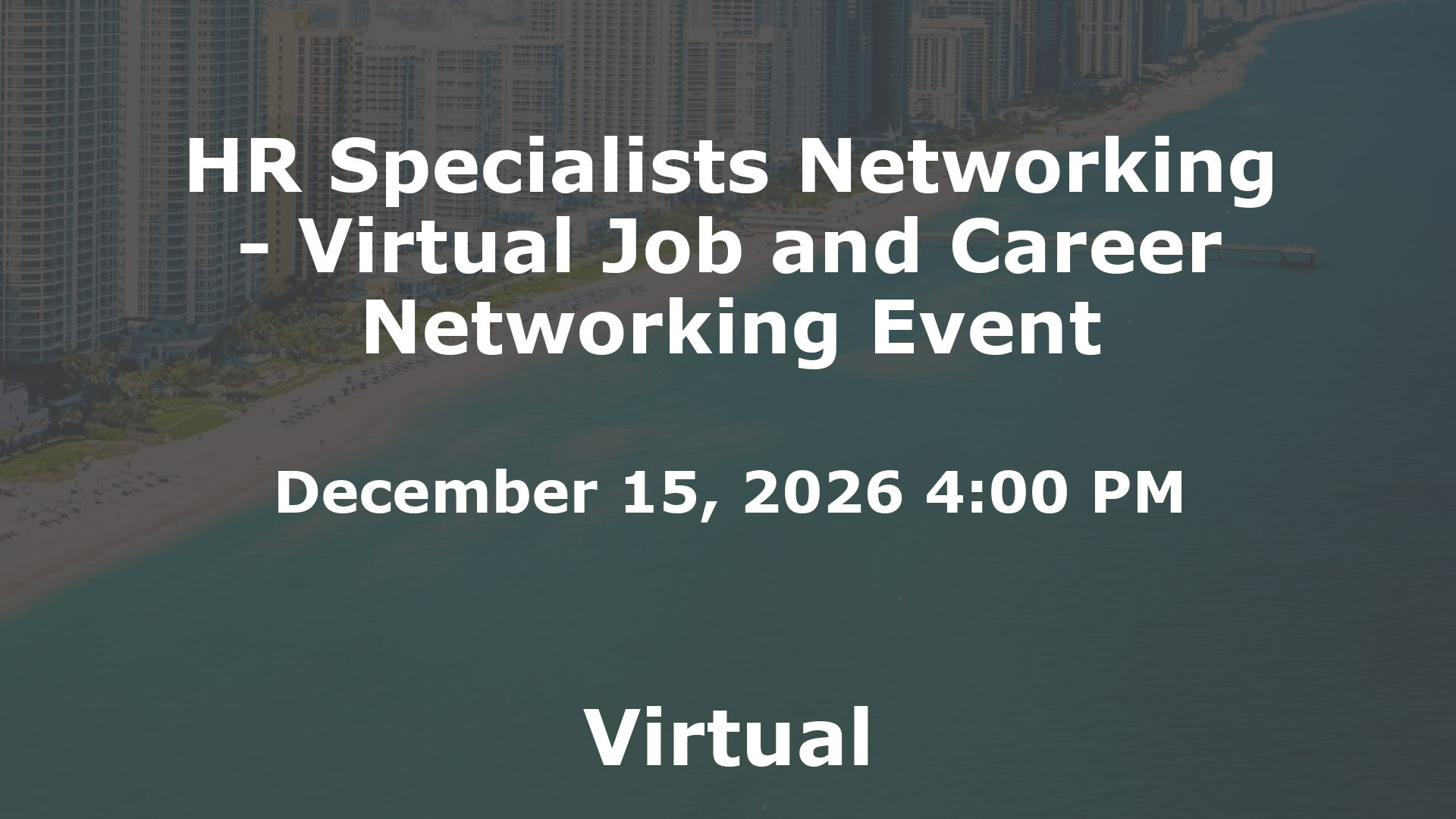 HR Specialists Networking - Virtual Job and Career Networking Event event image